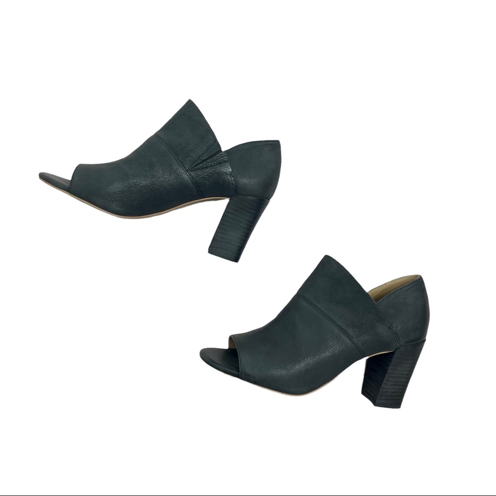 Me Too Women's Adam Tucker Black Leather McKenna Heel Sandal Bootie Size 6.5 - Picture 14 of 14